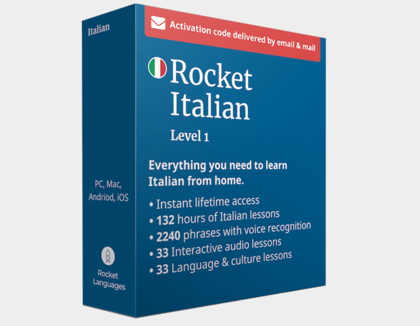 Learning Italian with a self-paced online course 