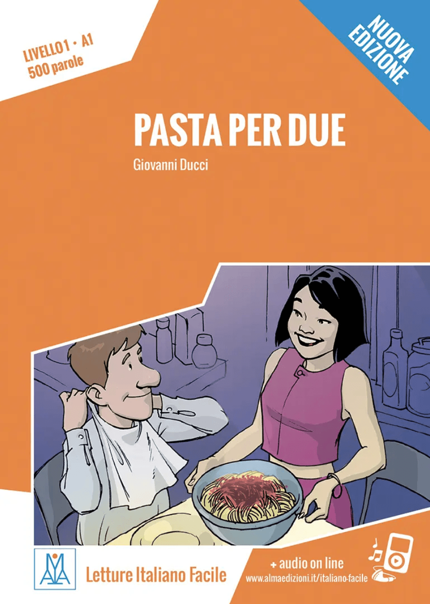 Pasta per due cover, easy Italian reader by Alma Edizioni