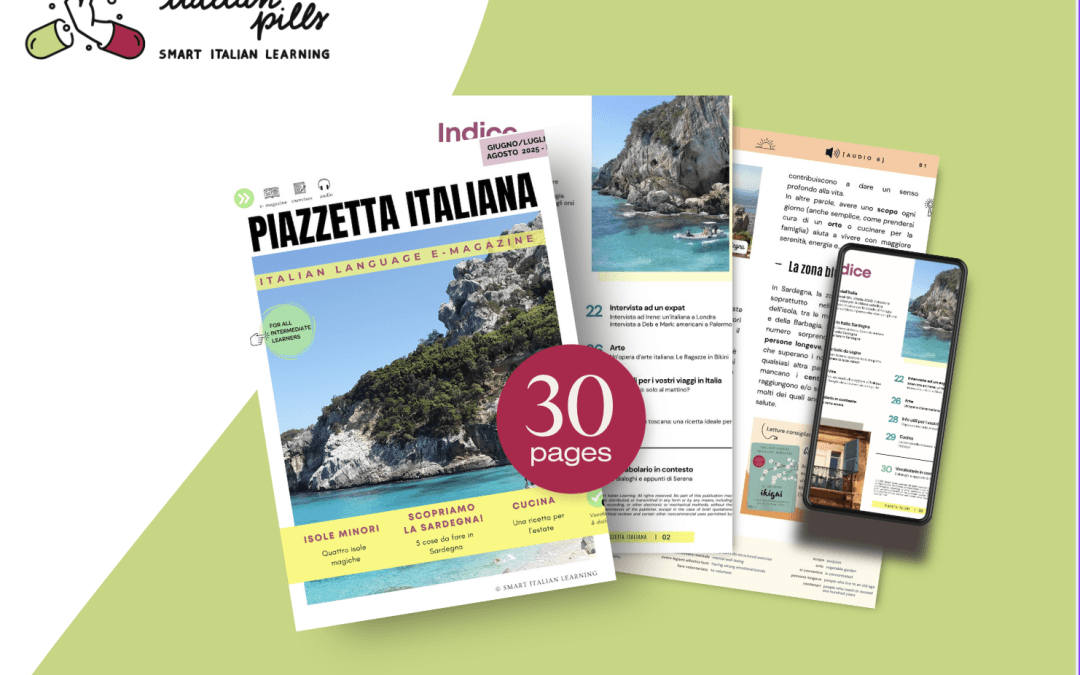 Learn Italian with Piazzetta Italiana: The Magazine for Intermediate Learners