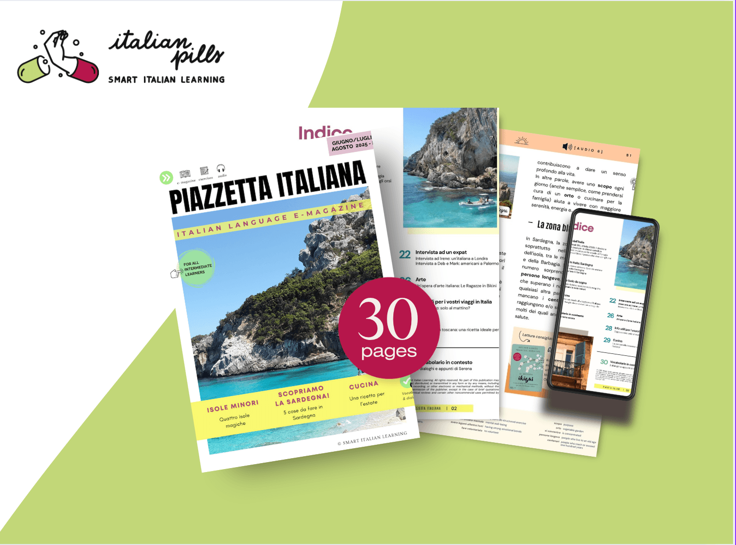 Learn Italian with Piazzetta Italiana: The Magazine for Intermediate ...