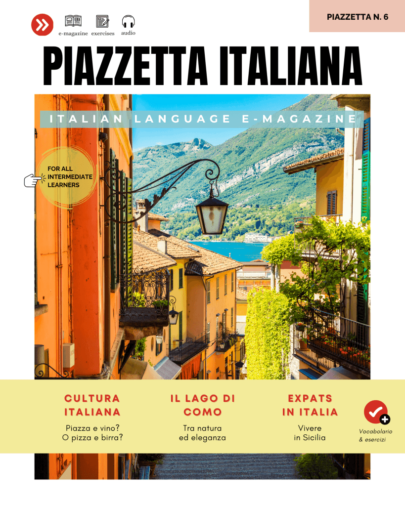 This is a language magazine about Italian culture and lifestyle written in accessibile Italian for all language learners.