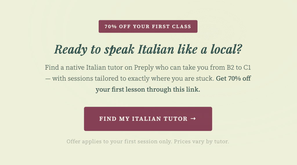 Cheap Italian Online Classes